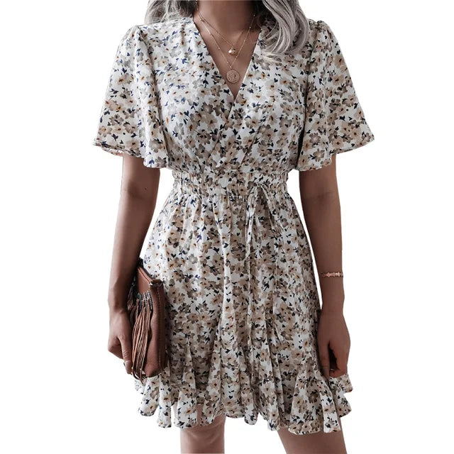 Hestia | Timeless Pleated Floral Dress