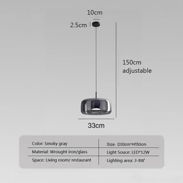 ClearAura - Lampe en verre minimaliste