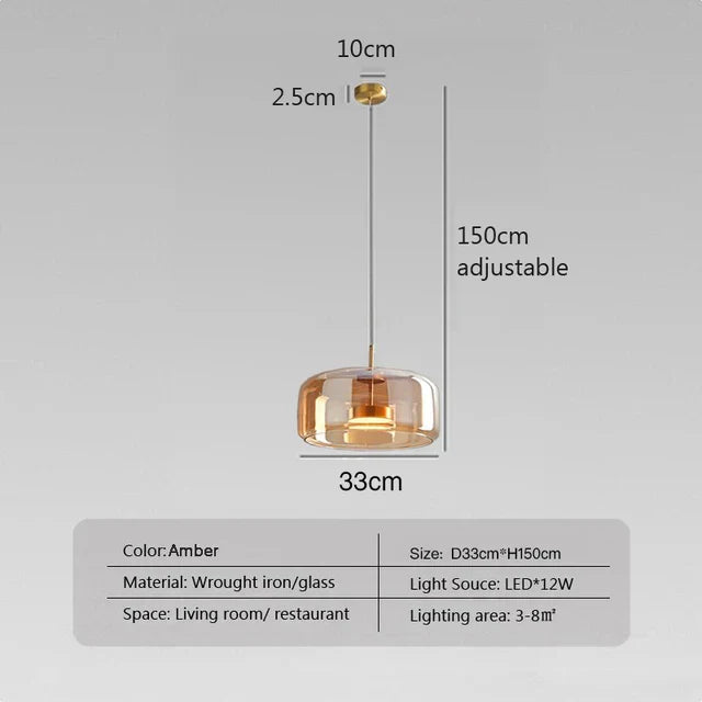 ClearAura - Lampe en verre minimaliste