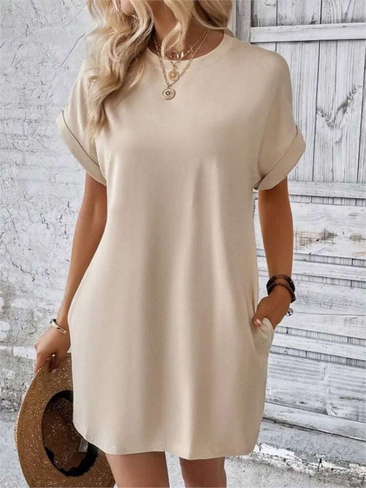 Brianna | Effortless Tummy Covering Mini Dress