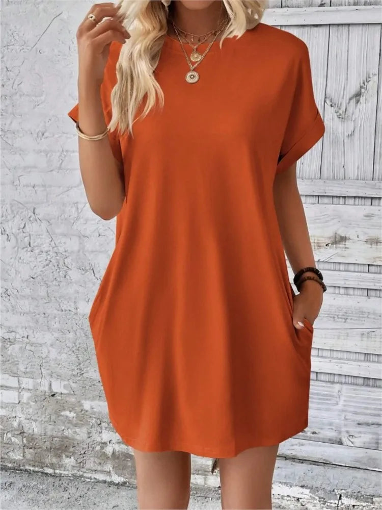 Brianna | Effortless Tummy Covering Mini Dress